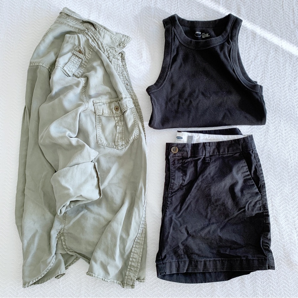 Women’s Old Navy Black Twill 4” Inseam Shorts